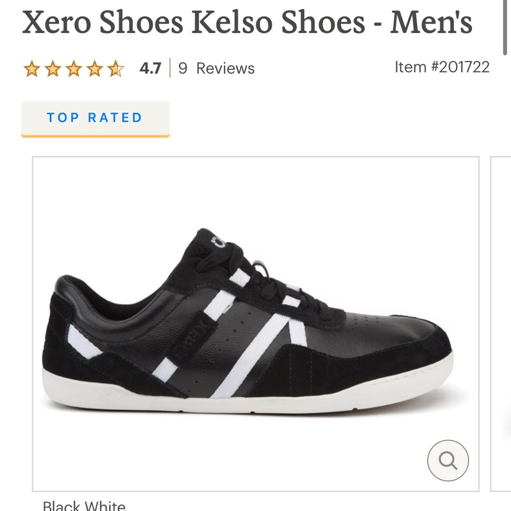 XERO NWOB Minimalist Barefoot Zero Drop Men's Kelso Black Size 9 Vivo barefoot